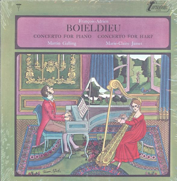 François-Adrien Boieldieu - Martin Galling, Marie-Claire Jamet / Concerto For Piano / Concerto For Harp - LP (used)