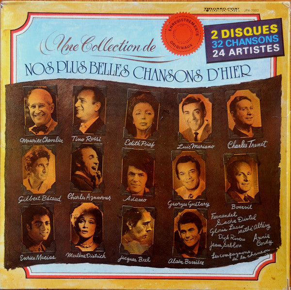 Various / Nos Plus Belles Chansons D'Hier - 2LP Used box