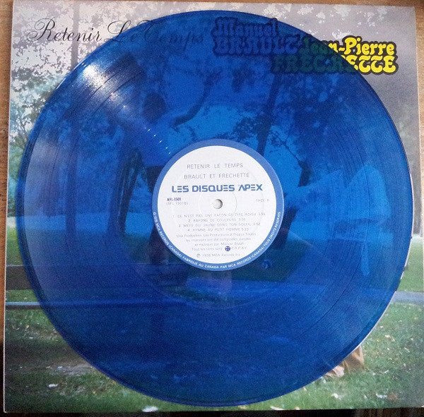 Manuel Brault, Jean-Pierre Frechette / Retenir Le Temps - LP Usagé BLEU