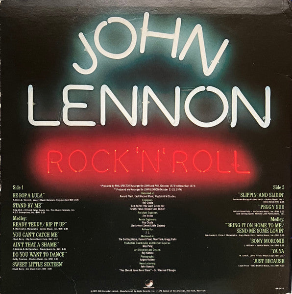 John Lennon / Rock 'N' Roll - LP USED