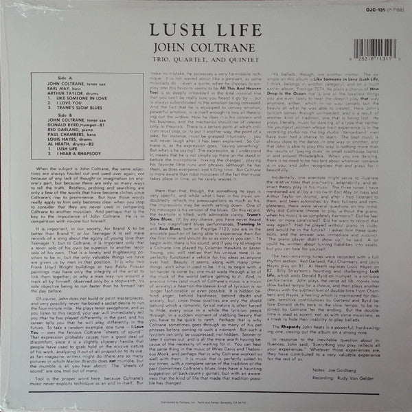 John Coltrane / Lush Life - LP