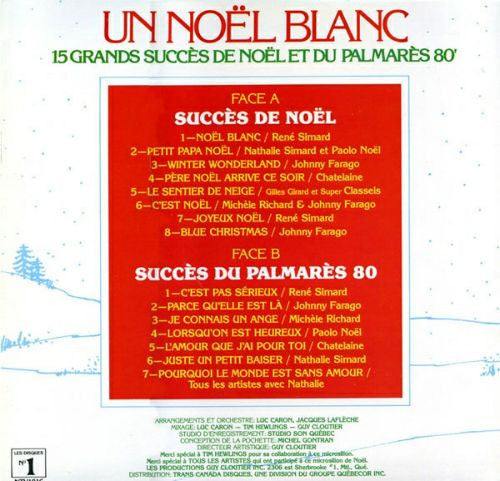 Various / Un Noël Blanc - 15 Grands Succès De Noël Et Du Palmarès 80 - LP Used