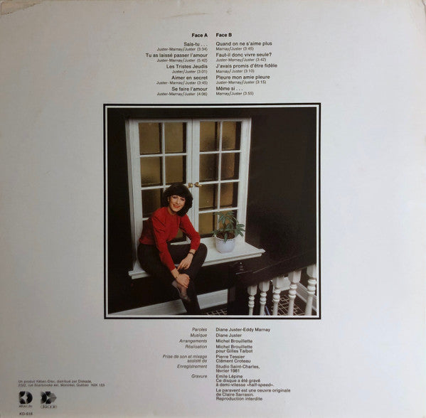 Diane Juster / Tu As Laissé Passer L'amour - LP USED