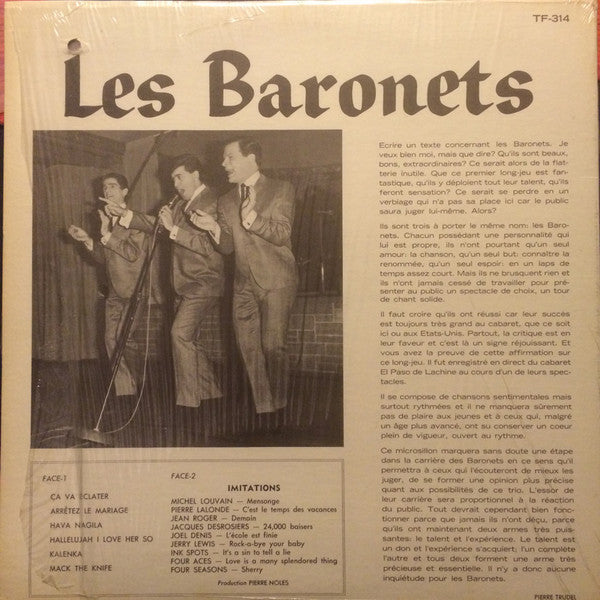 Les Baronets / “En Spectacle” - LP (Used)