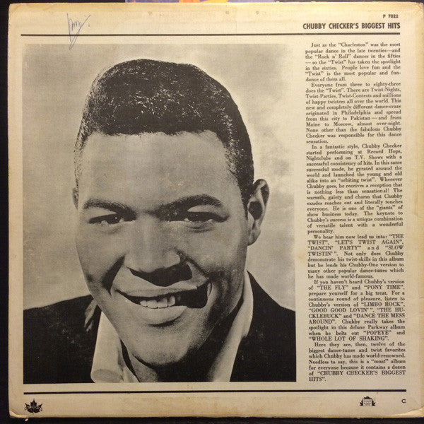 Chubby Checker / Chubby Checker's Biggest Hits - LP USED