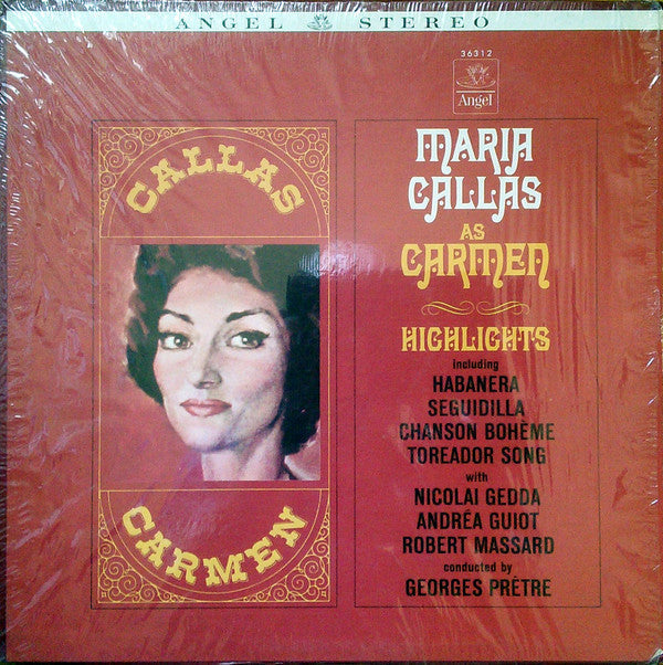Maria Callas With Nicolai Gedda, Andréa Guiot, Robert Massard Conducted By Georges Prêtre / Maria Callas As Carmen, Highlights - LP (used)