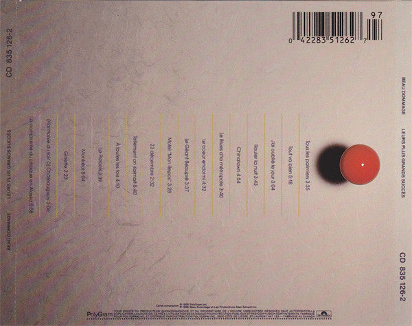 Beau Dommage / Leurs Plus Grands Succès En Spectacle - CD (Used)