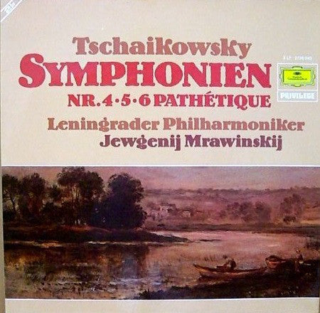 Tschaikowsky* – Leningrader Philharmoniker*, Jewgenij Mrawinskij / Symphonien Nr. 4 · 5 · 6 Pathétique - 2LP Used