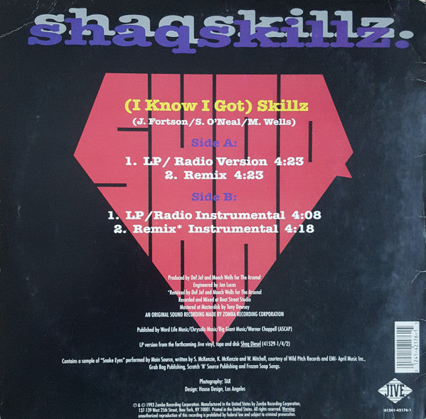 Shaquille O'Neal / (I Know I Got) Skillz - 12" (Used)