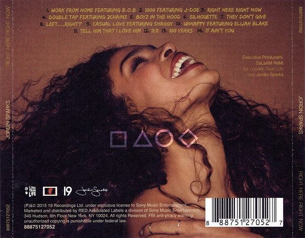 Jordin Sparks / Right Here Right Now - CD