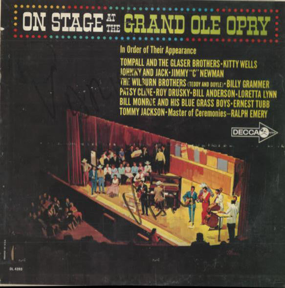 Various – On Stage At The Grand Ole Opry - LP Used
