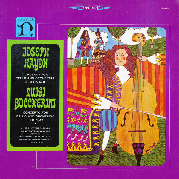 André Navarra, Joseph Haydn, Luigi Boccherini, Cameraman Academia Of The Salzburg Mozarteum*, Bernhard Paumgartner / Haydn: Concerto for Cello & Orchestra in D; Boccherini: Concerto for Cello & Orchestra in B flat - LP (used)
