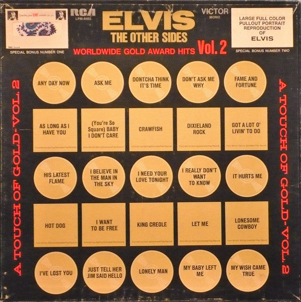 Elvis Presley / The Other Sides: Worldwide Gold Award Hits - Vol. 2 mono - 4LP Used