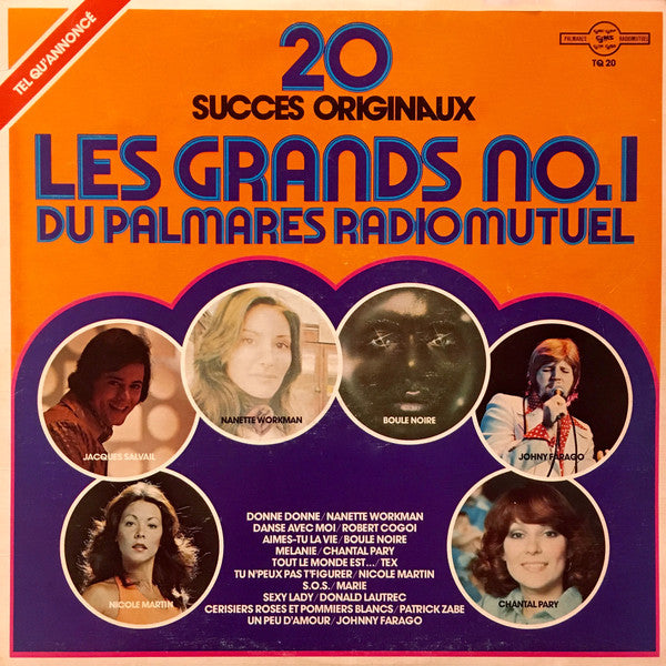 Various / Les Grands No.1 Du Palmares Radiomutuel : 20 Succès Originaux - LP Used