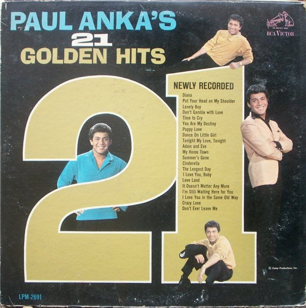 Paul Anka / Paul Anka's 21 Golden Hits - LP Used