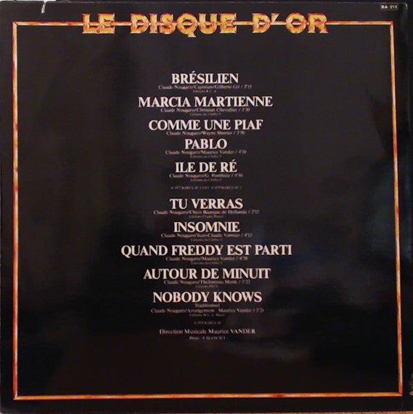 Claude Nougaro / Le Disque D'or - LP Used