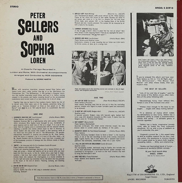 Peter Sellers And Sophia Loren / Peter Sellers And Sophia Loren - LP USED