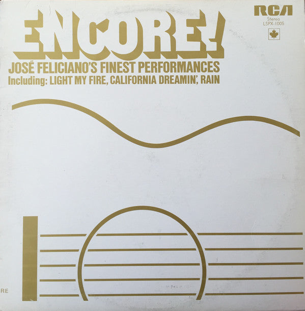 José Feliciano / Encore! José Feliciano's Finest Performances - LP Used