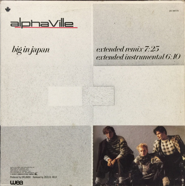 Alphaville / Big In Japan - LP Used 12''