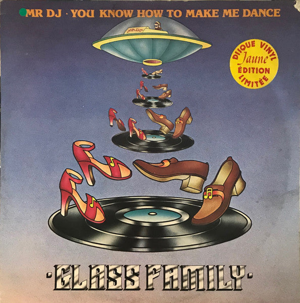 The Glass Family / Mr DJ, You Know How To Make Me Dance - LP d'occasion JAUNE