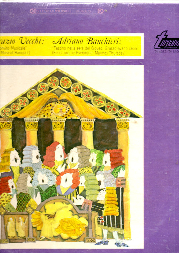 Orazio Vecchi / Adriano Banchieri - Il Nuovo Madrigaletto Italiano, Emilio Giani / Il Convito Musicale (The Musical Banquet) / Festino Nella Sera Del Giovedi Grasso Avanti Cena (Feast On The Evening Of Maundy Thursday) - LP (used)