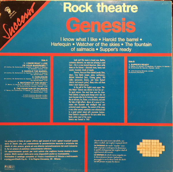 Genesis / Rock Theatre - LP Used