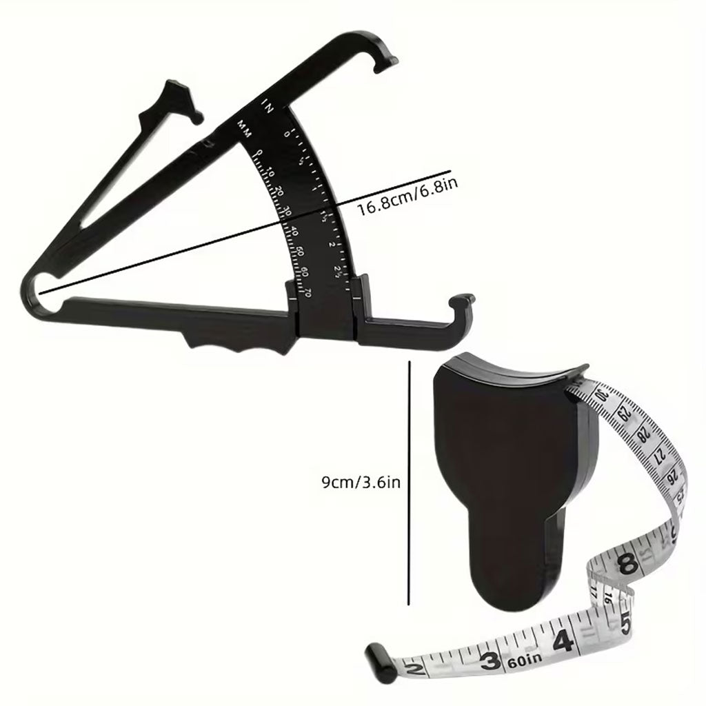 BODY FAT CALIPER & MEASURING TAPE