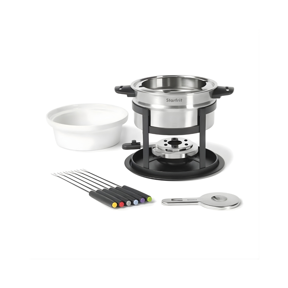 Starfrit 3-in-1 Fondue Set, 1.6L Capacity, 12 Pieces, Stainless Steel
