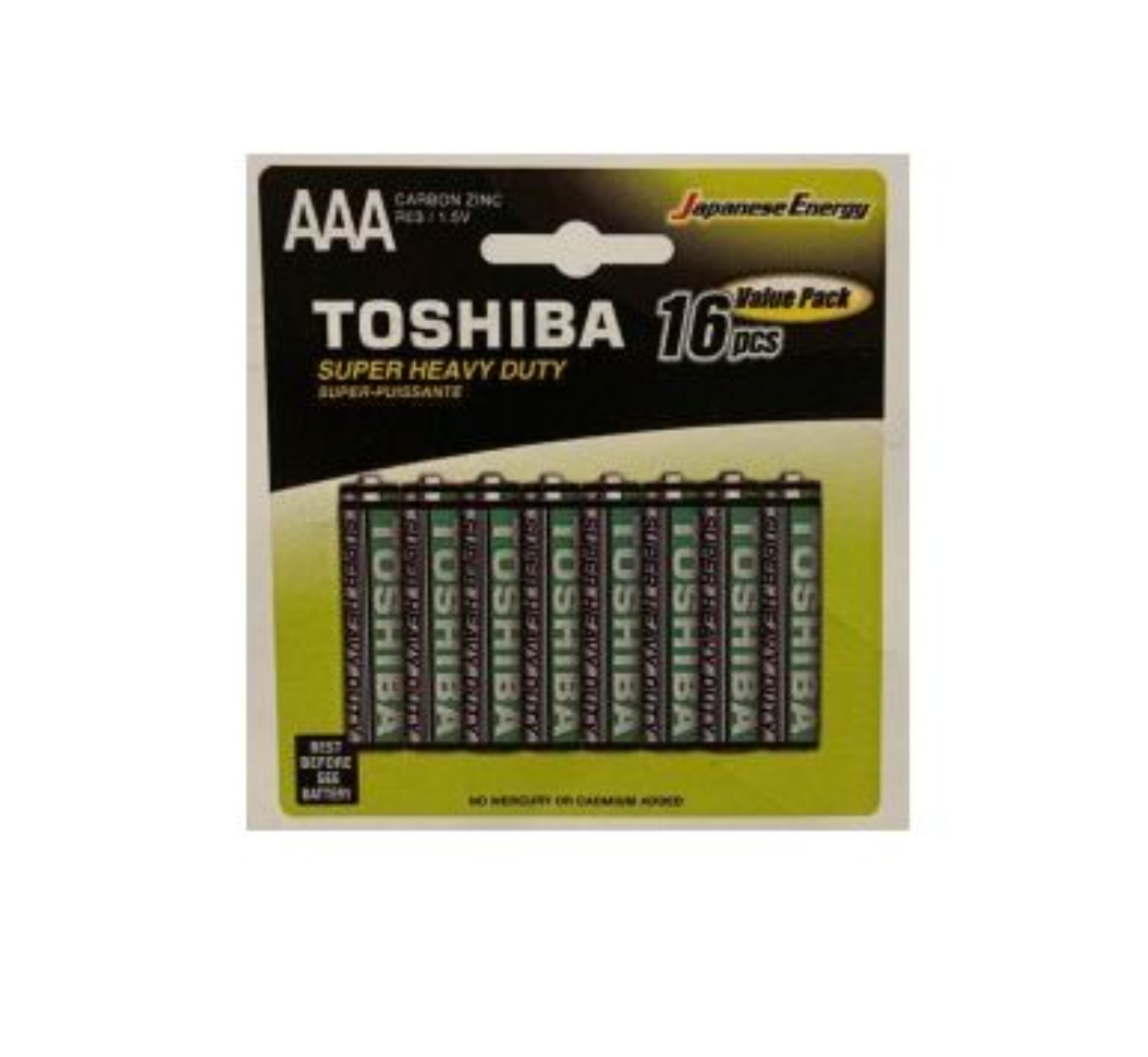 Piles Toshiba AAA - paquet de 16