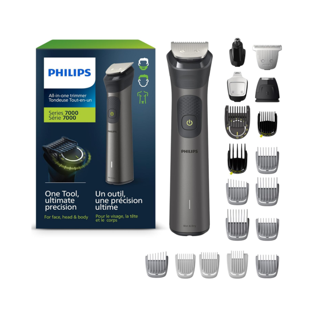 Tondeuse tout-en-un Philips série 7000 pour homme - Tondeuse à barbe, à cheveux, pour le corps, la tonte intime, le nez et le visage