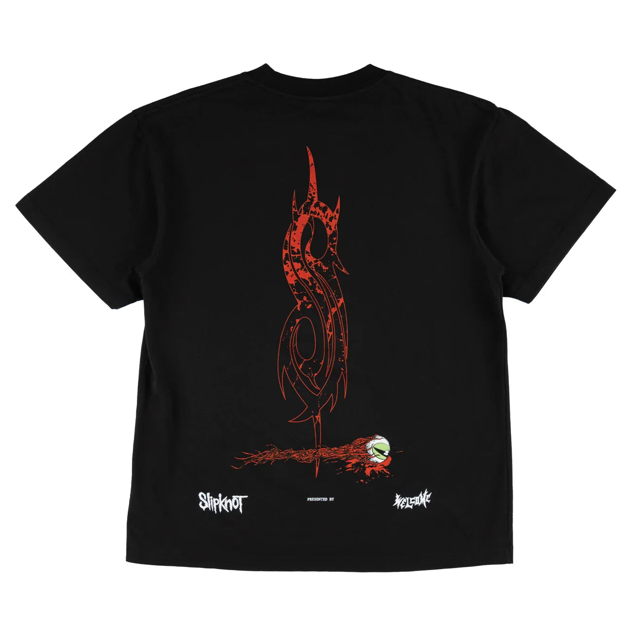 Welcome x Slipknot 'Spit It Out' Boxy Garment Dyed Tee - Black