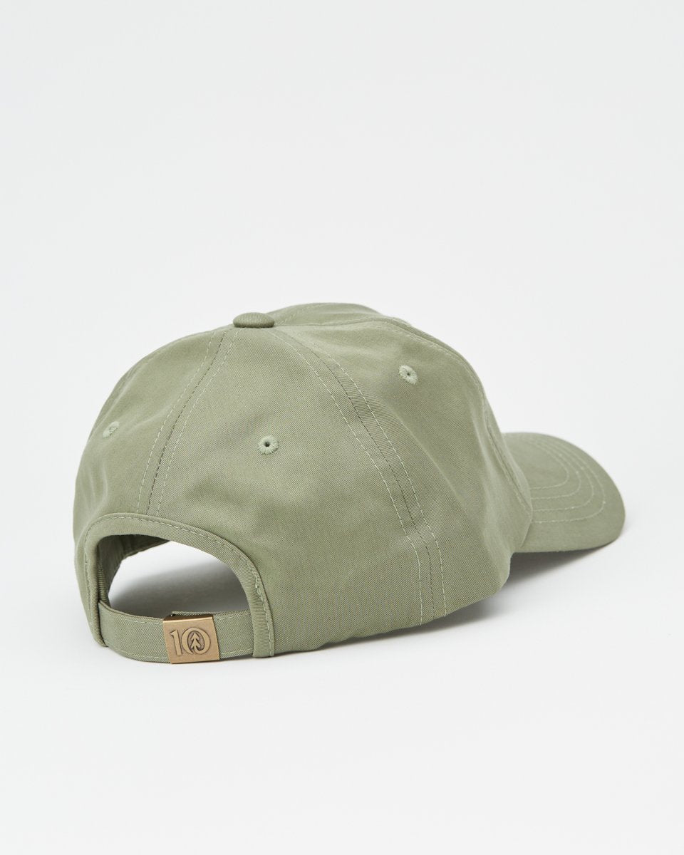 Tree Embroidery Tencel Peak Hat