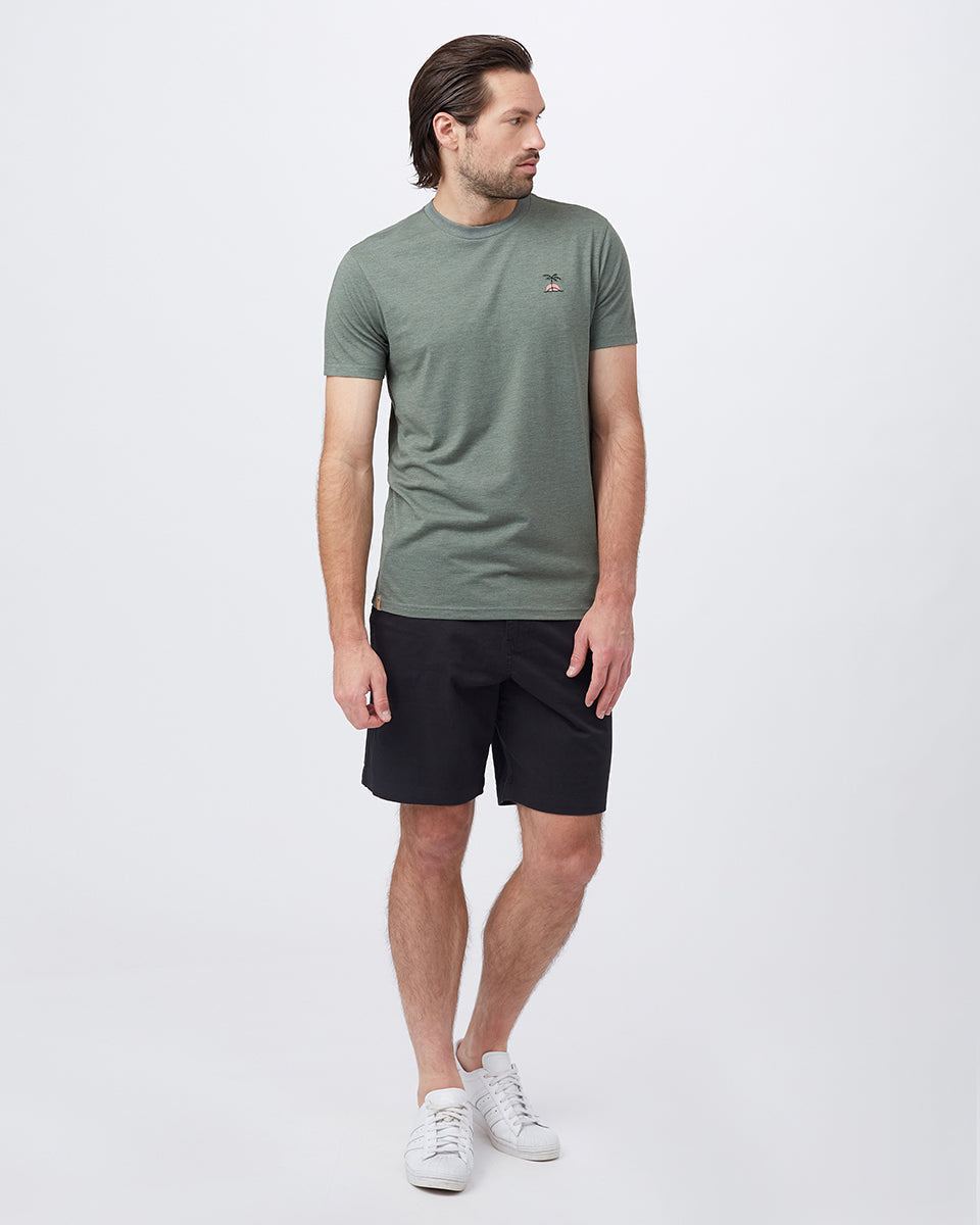 Palm Sunset Embroidery T-Shirt