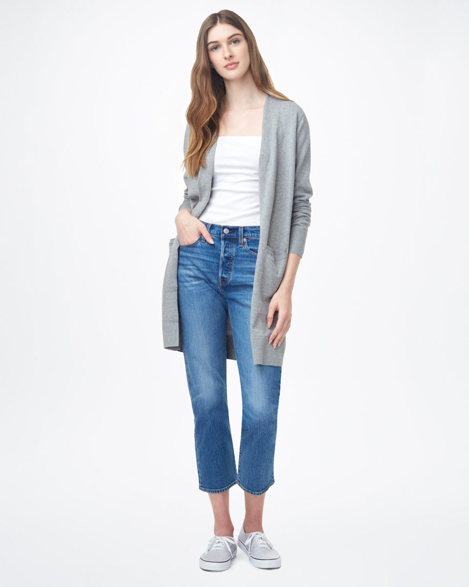 Highline Cotton Sage Cardigan