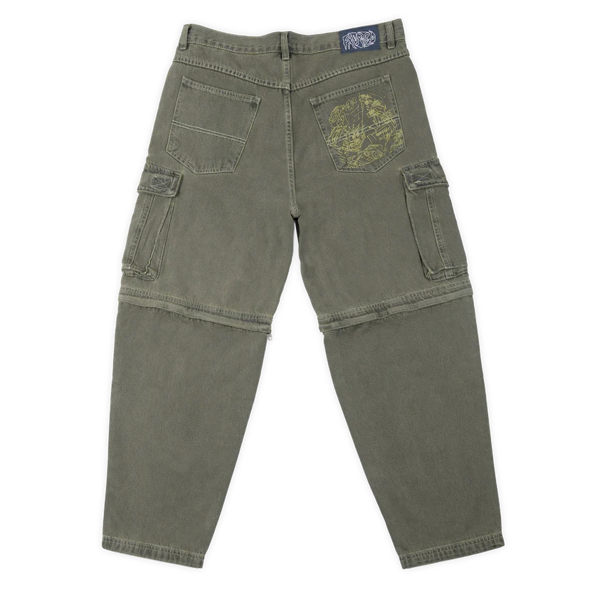 Frosted Skateboards 'Transformer' Cargo Baggy Pants - Chill Green