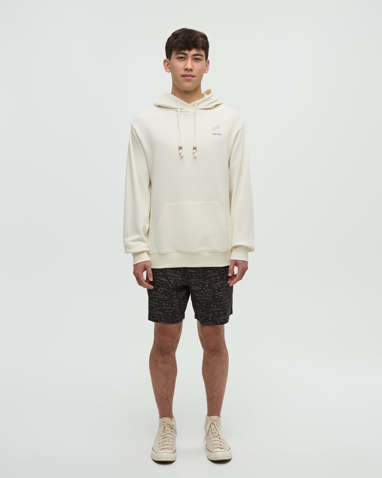 Haiti Palm Logo Relaxed Hoodie