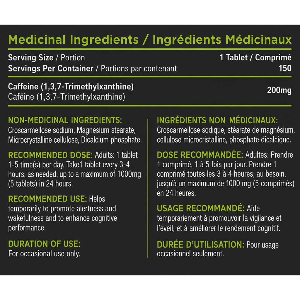 XP Labs CAFFEINE, 150 Tablets