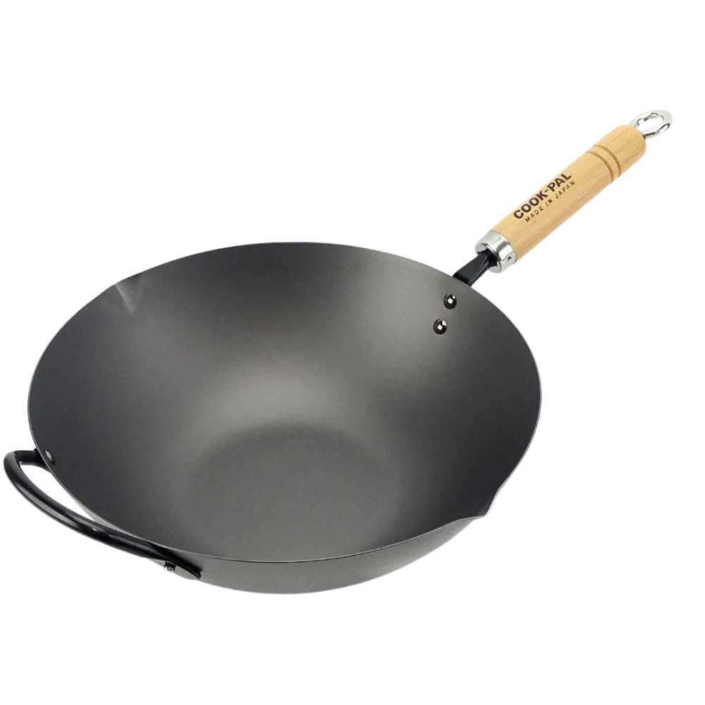 Yoshikawa Cook-Pal REN 33cm Nitrided Carbon Steel Wok