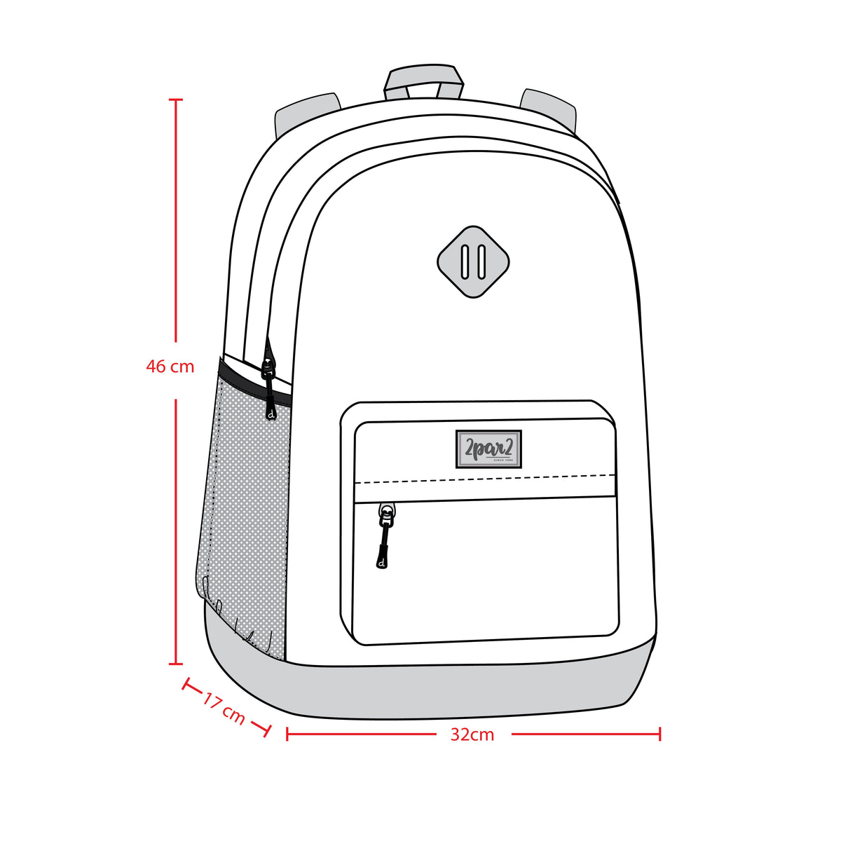 Kids Backpack Turquoise Blue, Pink And Mauve