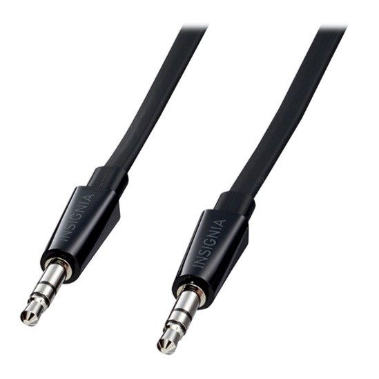Insignia Câble auxiliaire plat 3,5 mm de 1,8 m (6 pi) (NS-MP3AX-C)