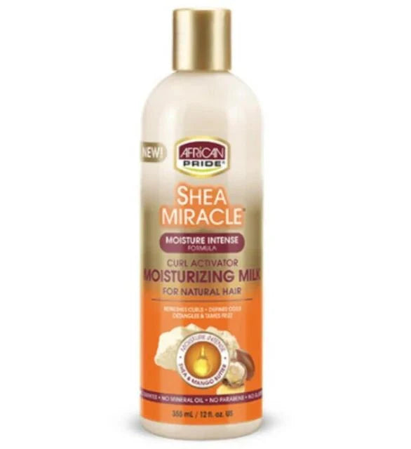LAIT HYDRATANT ACTIVADOR DE BOUCLES AFRICAN PRIDE SHEA MIRACLE 12 OZ