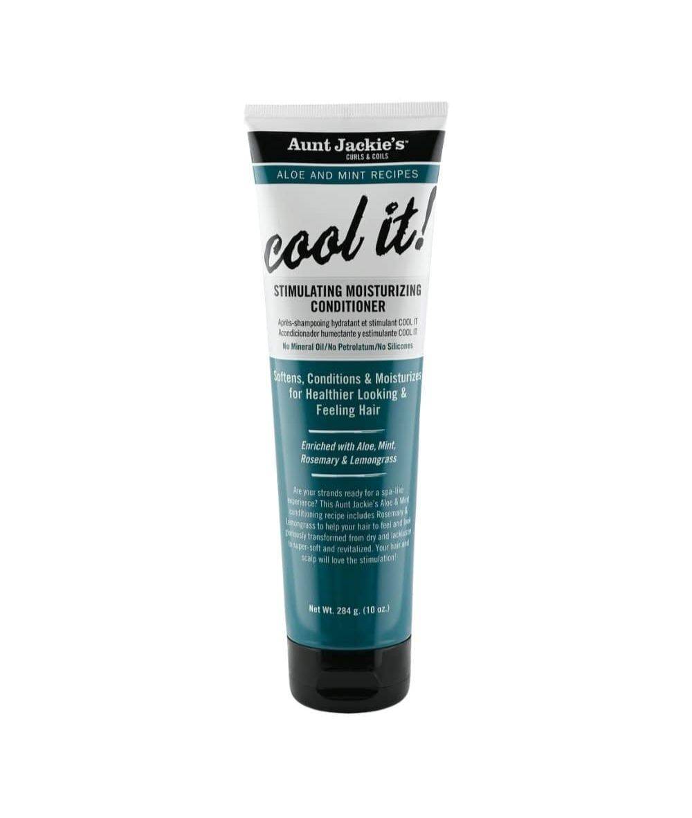 AUNT JACKIES CURLS & COILS COOL IT! APRÈS-SHAMPOOING STIMULANT ET HYDRATANT 10OZ
