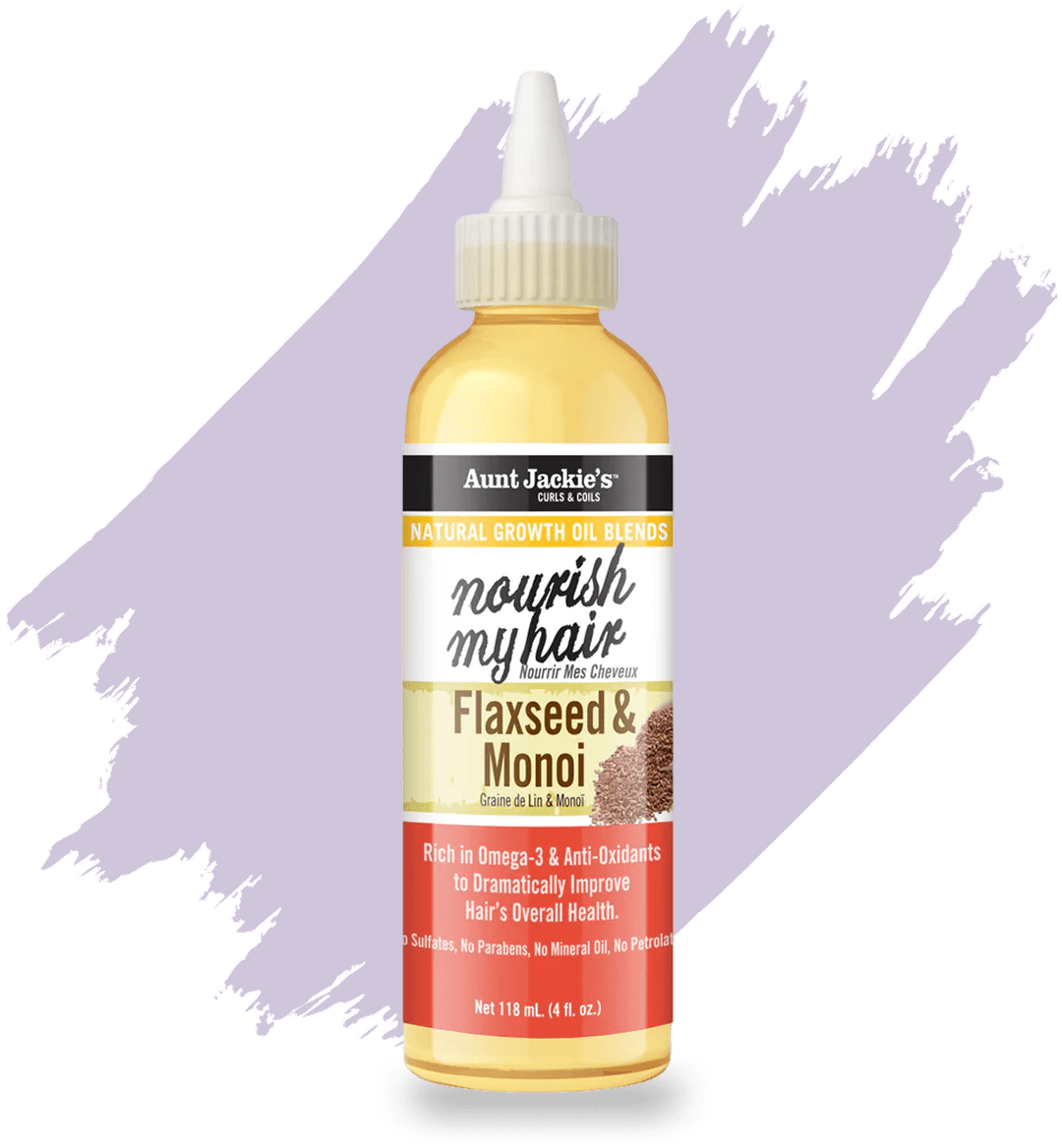 AUNT JACKIE'S CURLS & COILS HUILE DE LIN ET DE MINOI POUR NOURRIR MES CHEVEUX 177ML