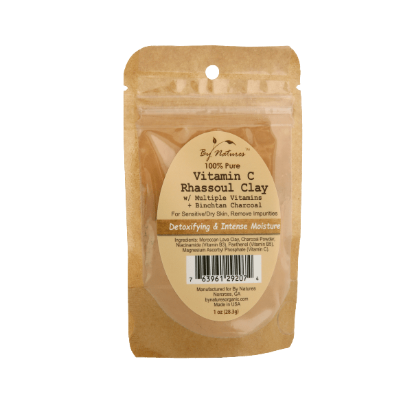 ARGILE AU RHASSOUL 100 % PURE VITAMINE C BY NATURE'S 28 g