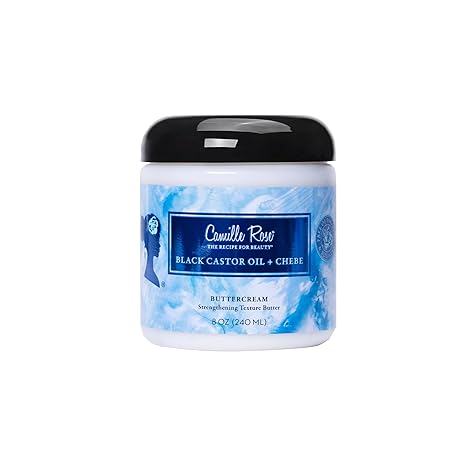 CAMILLE ROSE Camille Rose Crème de beurre texturisante fortifiante à l'huile de ricin noire + Chebe 8OZ
