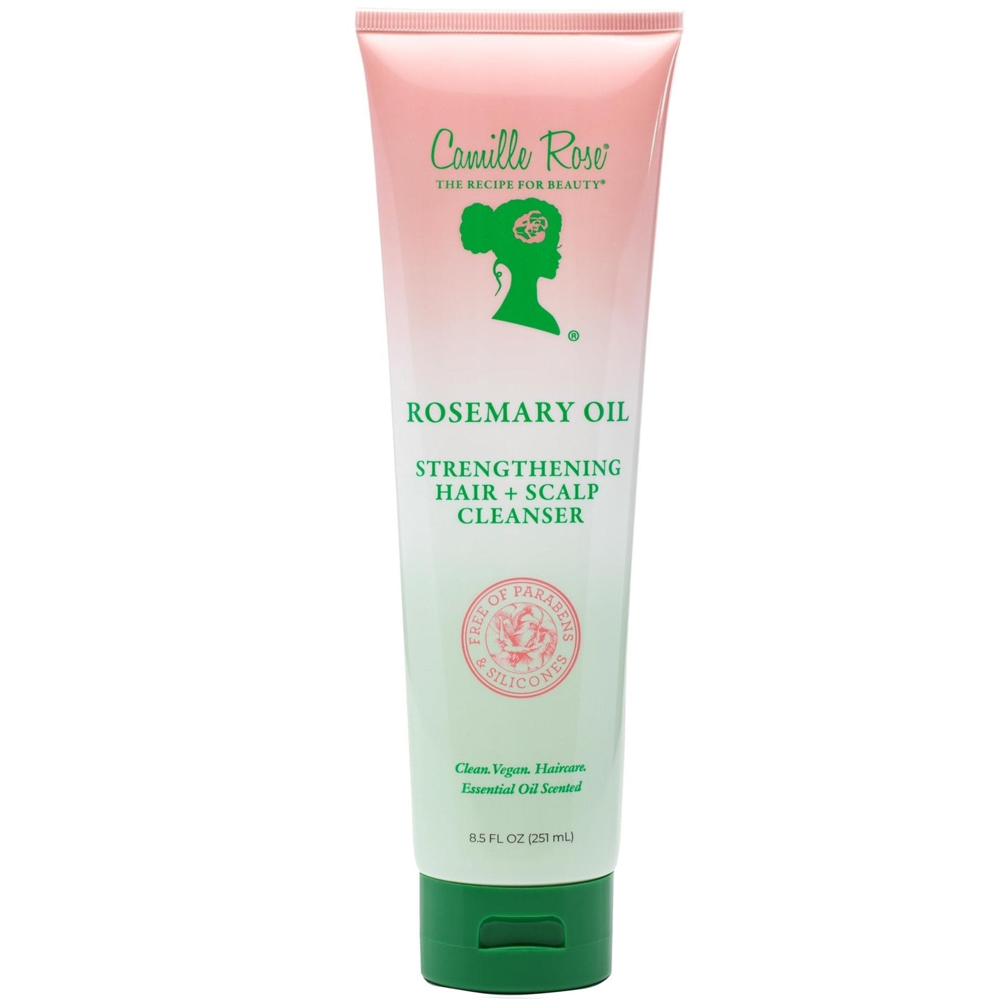 NETTOYANT CHEVEUX ET CUIR CHEVELU FORTIFIANT À L'HUILE DE ROMARIN CAMILLE ROSE 250 ML