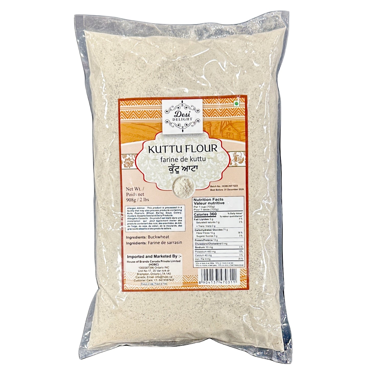 Desi Delight Kuttu Flour 2Lb