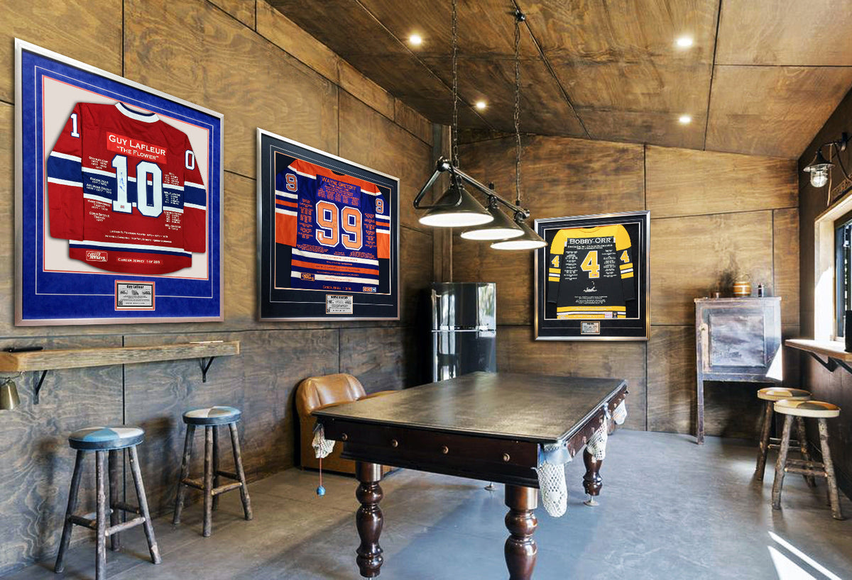 Wayne Gretzky Career Jerseys Pair Matching Ltd Ed 84 of 99