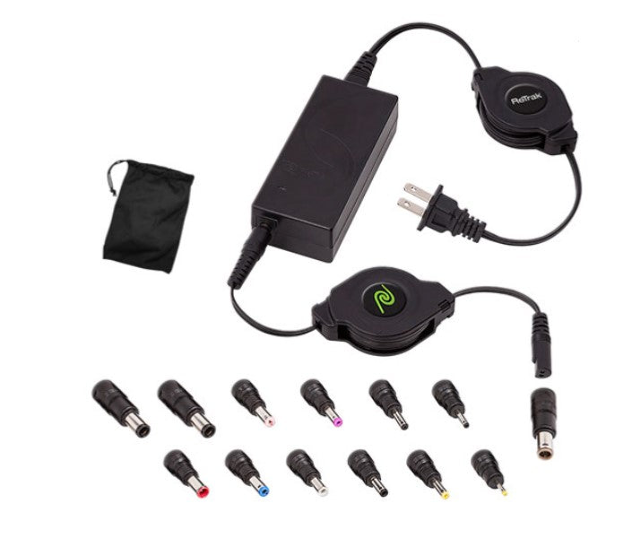 Chargeur universel rétractable pour ordinateur portable ReTrak (ETCHGNBUNN)
