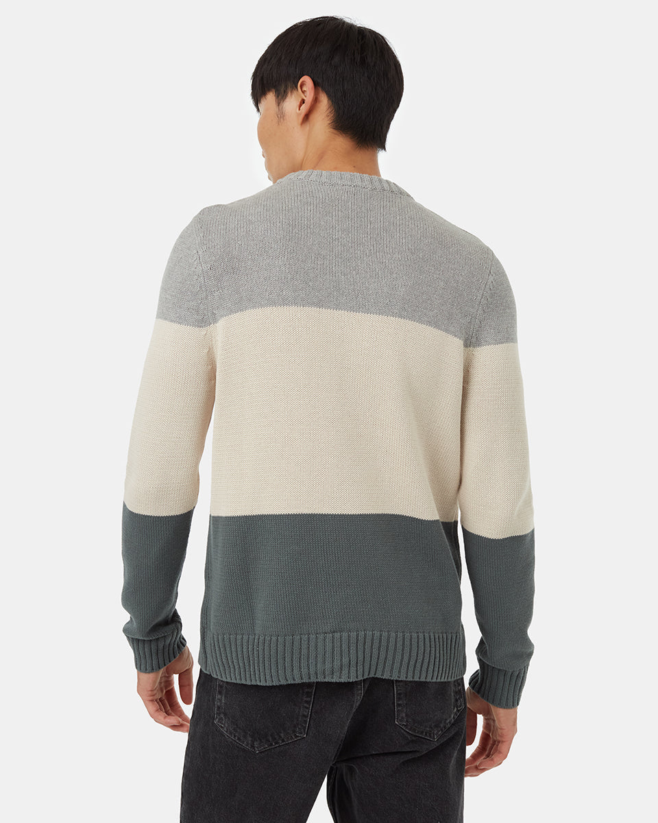 Highline Blocked Crew Sweater